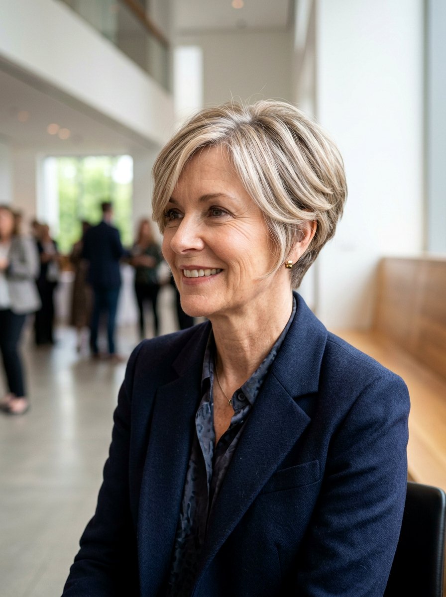 Bixie Cut For Women - 20 soft cropped pixie for mature women - 20 soft cropped pixie for mature women