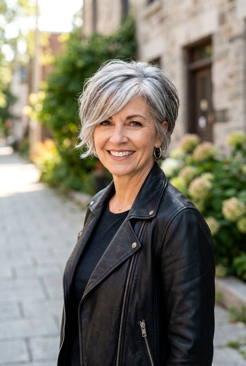 Bixie Cut With Side Swept Fringe - 20 side swept fringe for women over 50 - 20 side swept fringe for women over 50