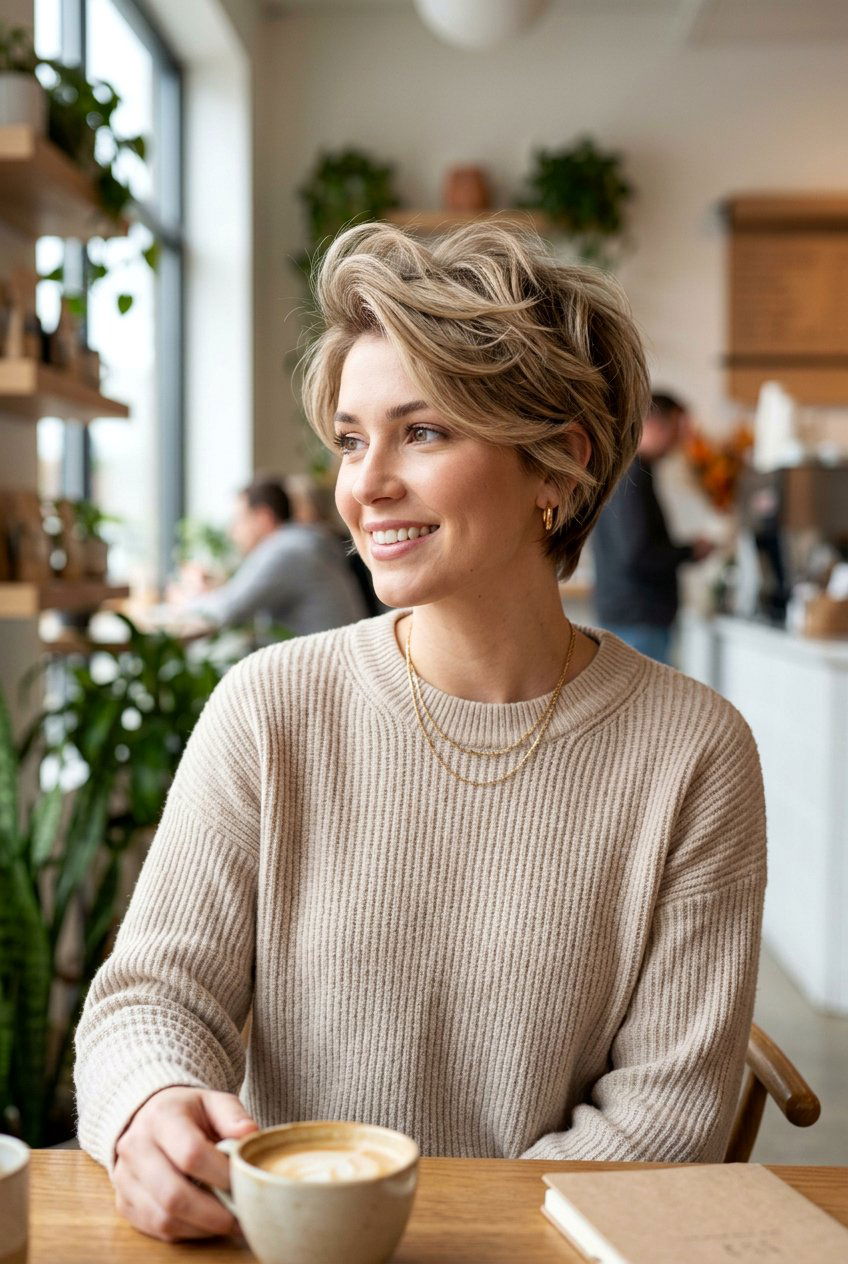 Bixie Cut for Thin Hair - 20 hairstyles to cover bald spots - 20 hairstyles to cover bald spots