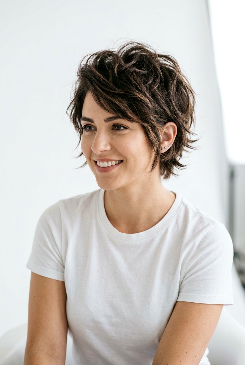 Bixie Haircut With Choppy Layers For Thick Hair - 20 bixie haircut for thick hair - 20 bixie haircut for thick hair