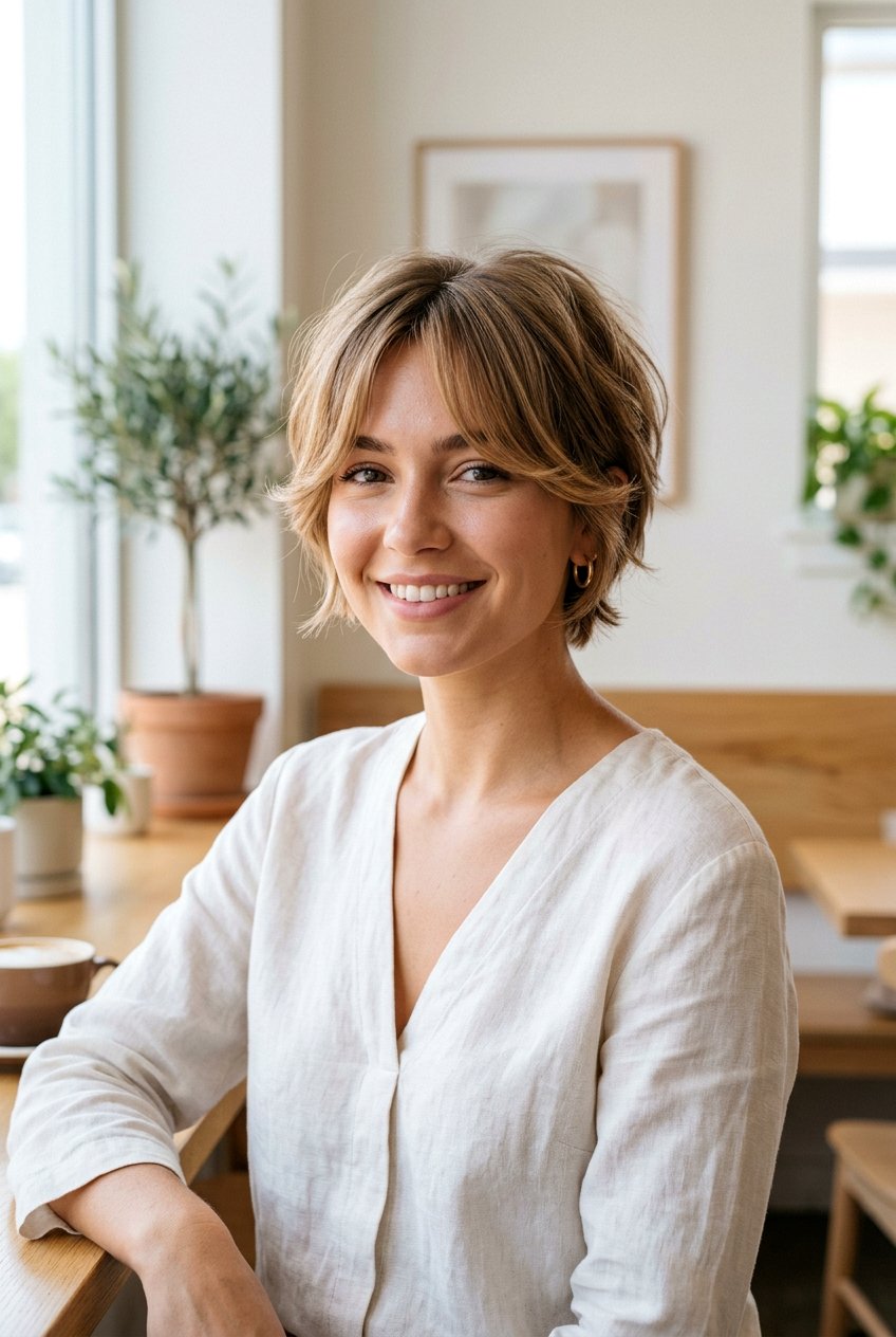 Bixie Haircut With Curtain Bangs - 20 bixie haircut with bangs - 20 bixie haircut with bangs