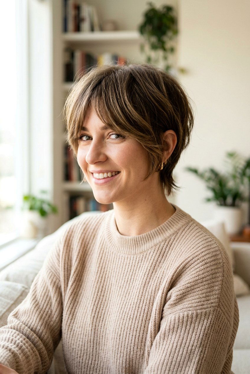 Bixie Haircut With Long Bangs For Thick Hair - 20 bixie haircut for thick hair - 20 bixie haircut for thick hair