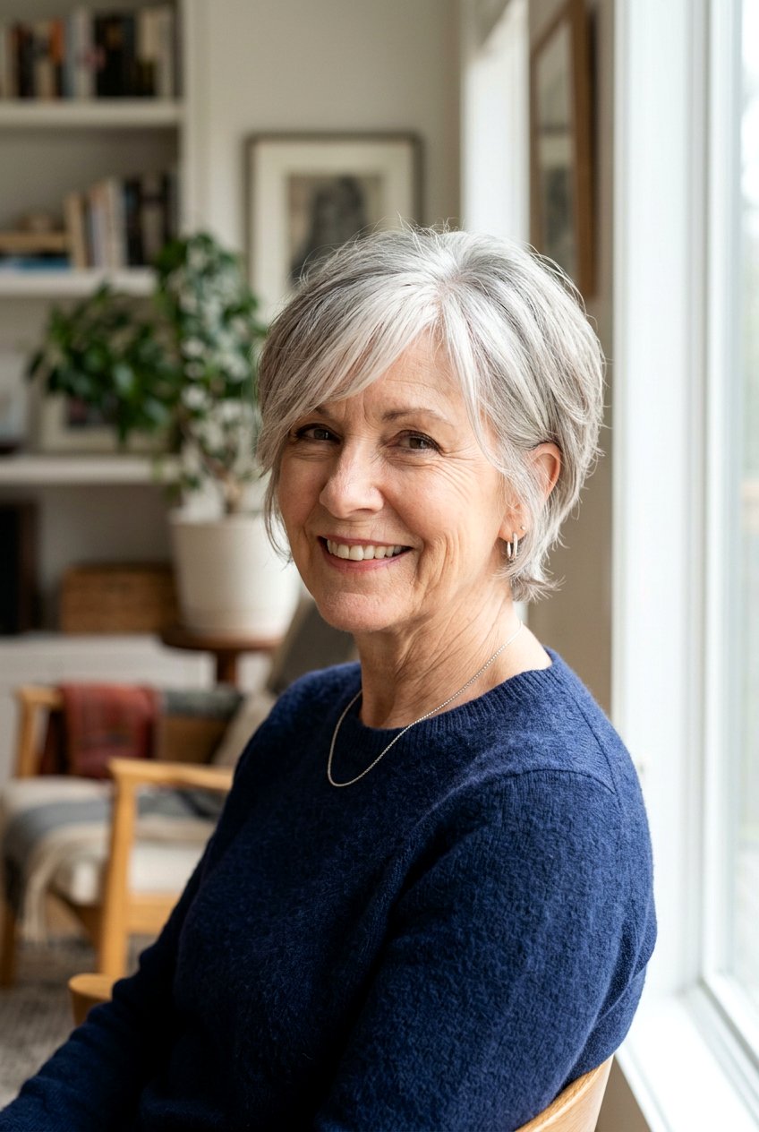 Bixie Haircut With Side Bangs - 20 bixie haircut for older women - 20 bixie haircut for older women