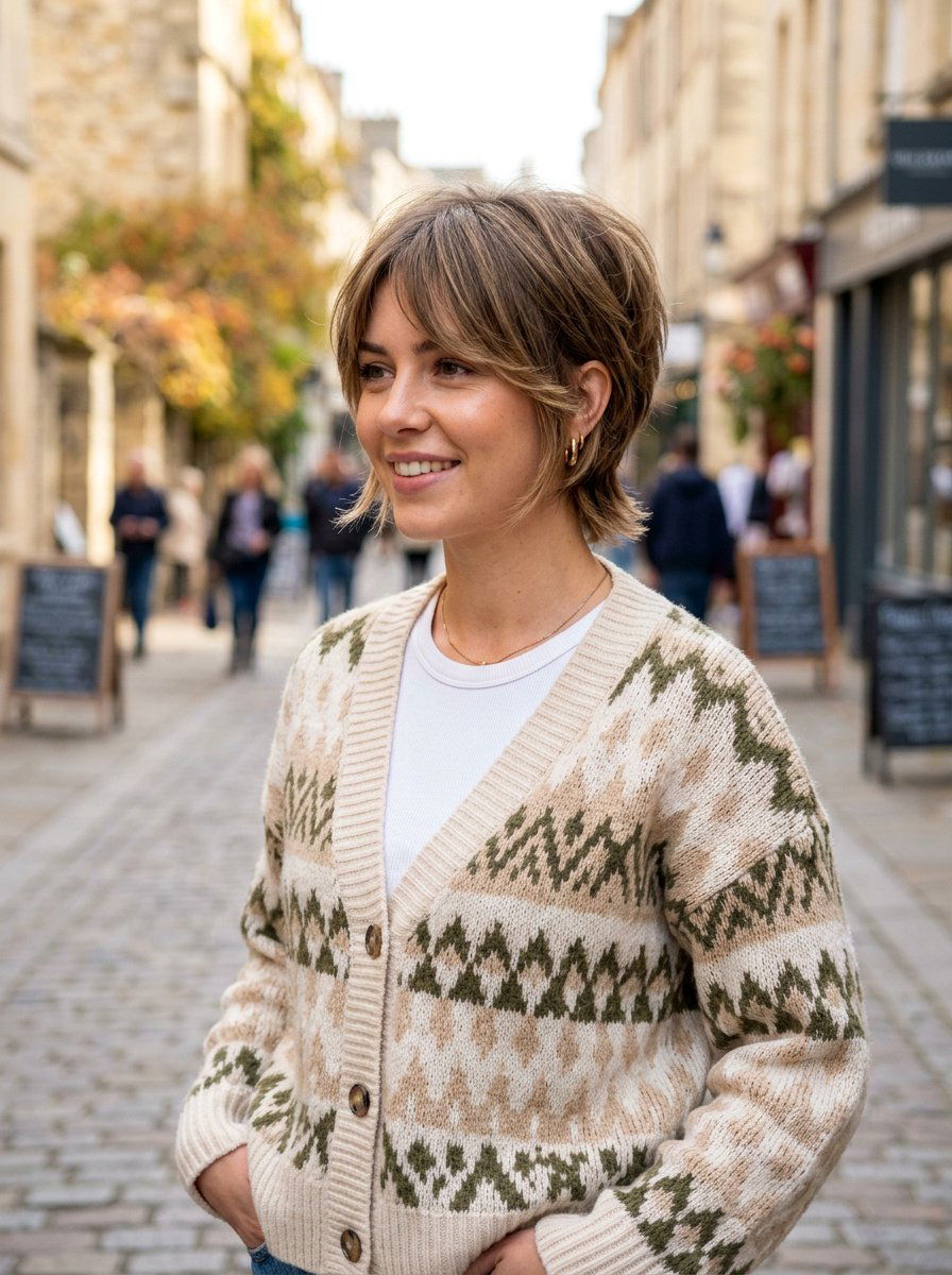 Bixie Layered Chin Length Bob - 20 layered chin length bob with volume - 20 layered chin length bob with volume