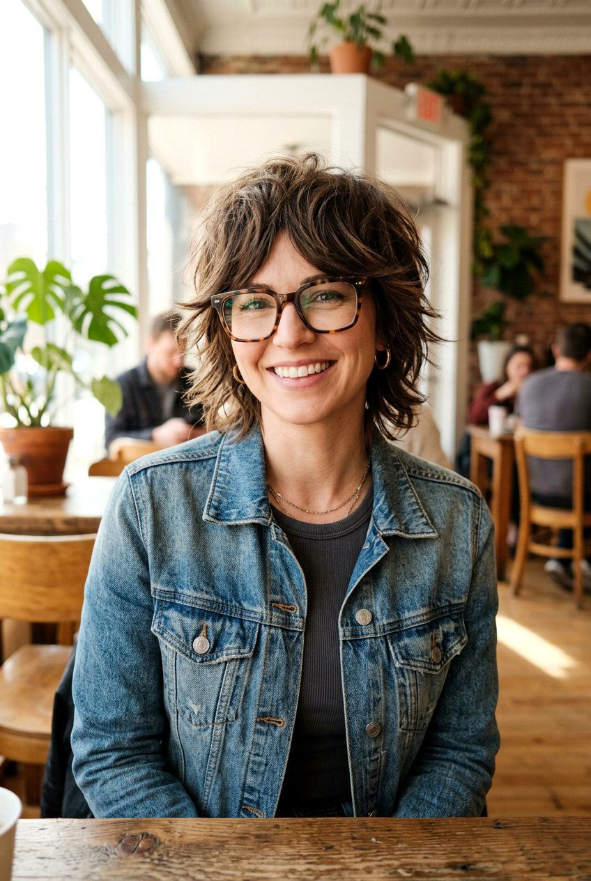 Bixie Shag Haircut With Glasses - 20 flattering short haircut for women with glasses - 20 flattering short haircut for women with glasses