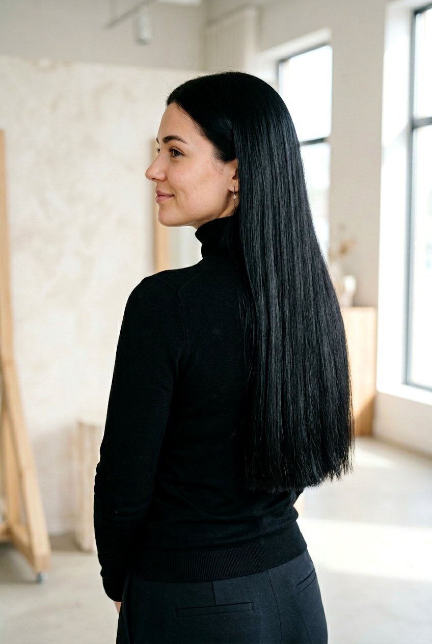 Black Blunt Cut - 20 glossy black hair ideas - 20 glossy black hair ideas