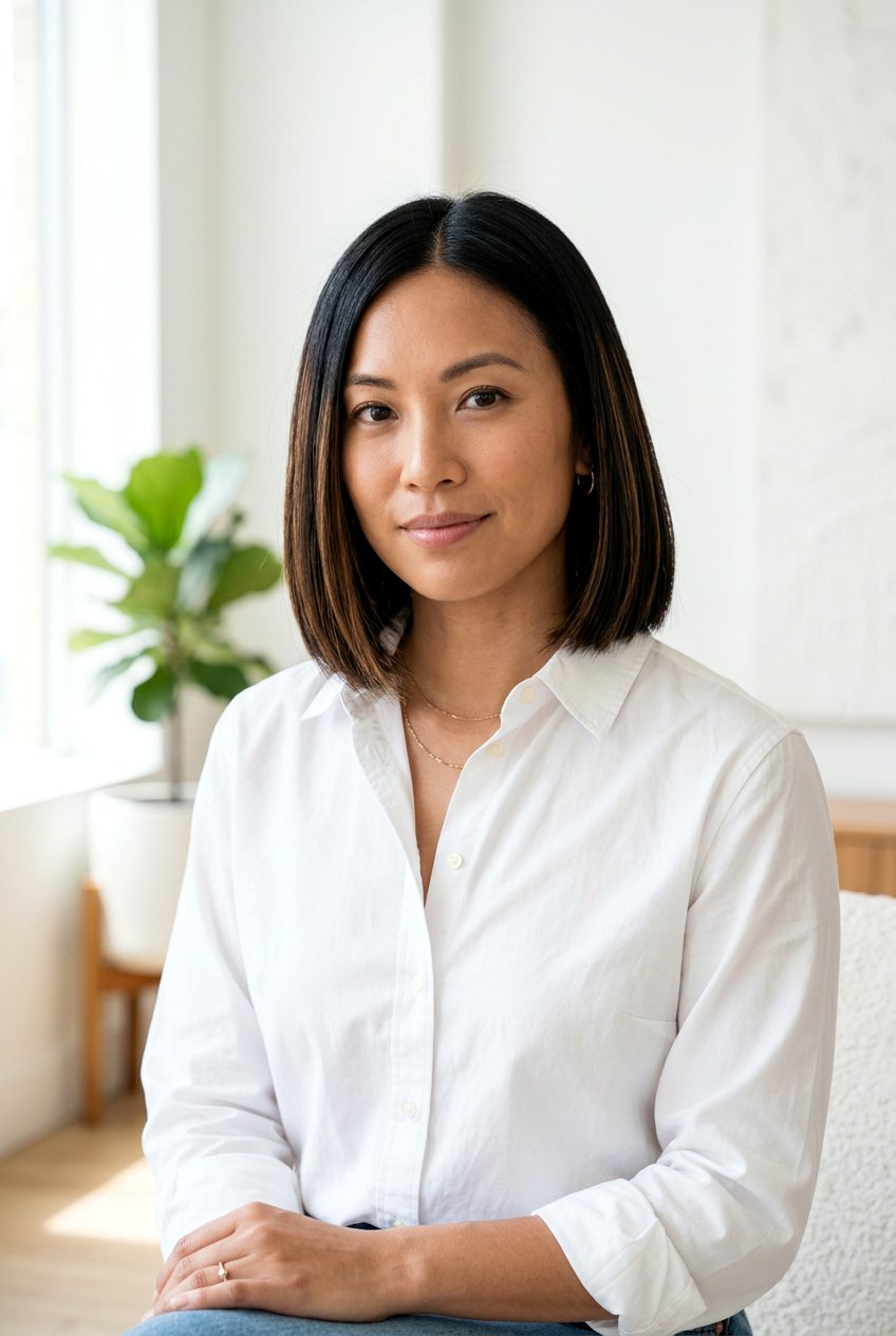 Black Bob Haircut With Soft Brown Highlights - 20 black hair with soft brown highlights - 20 black hair with soft brown highlights