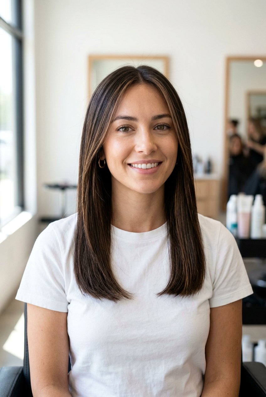 Black Brown Hair With Subtle Babylights - 20 black brown hair color ideas - 20 black brown hair color ideas