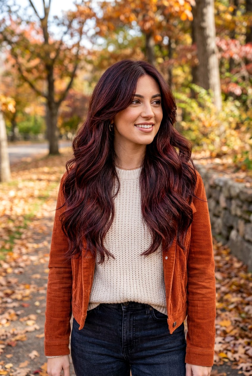 Black Cherry Brunette Balayage - 20 black cherry brunette hair - 20 black cherry brunette hair
