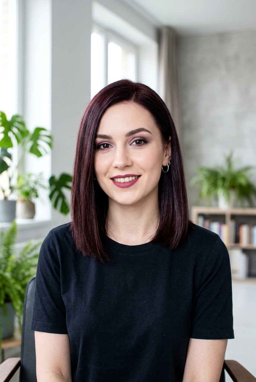 Black Cherry Brunette For Cool Skin Tones - 20 black cherry brunette hair