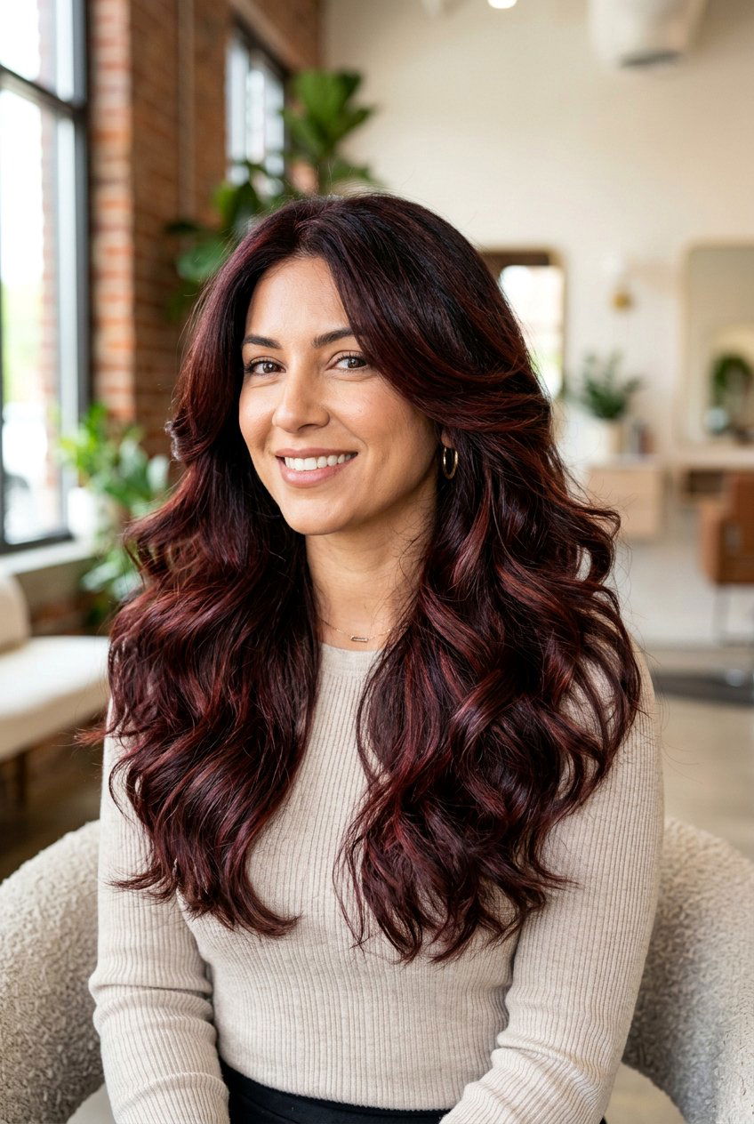 Black Cherry Brunette For Thick Hair - 20 black cherry brunette hair - 20 black cherry brunette hair