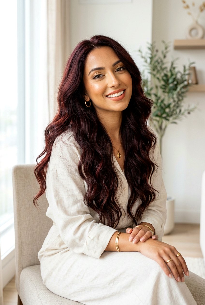 Black Cherry Brunette For Warm Skin Tones - 20 black cherry brunette hair - 20 black cherry brunette hair