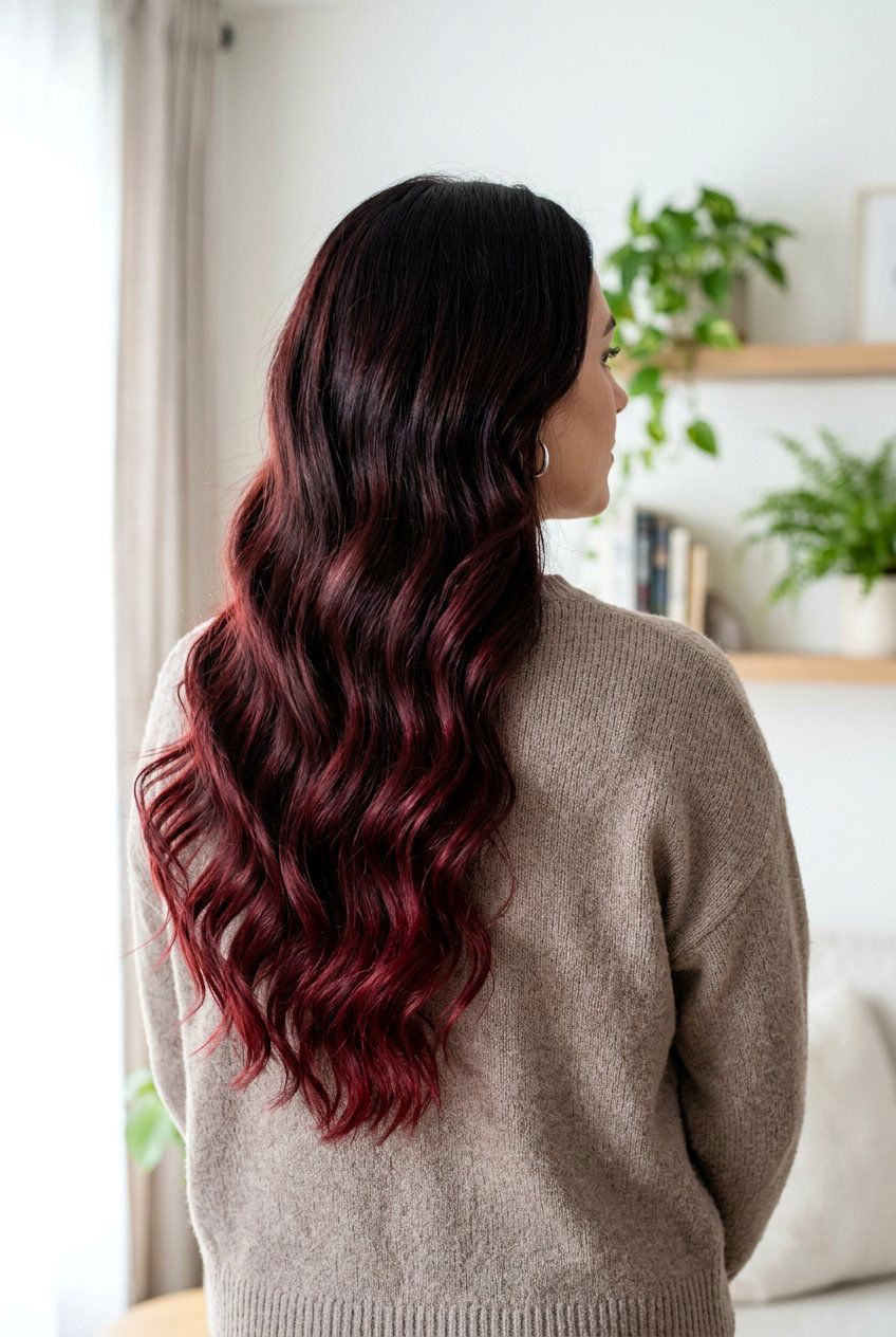 Black Cherry Brunette Ombre Hair - 20 black cherry brunette hair - 20 black cherry brunette hair
