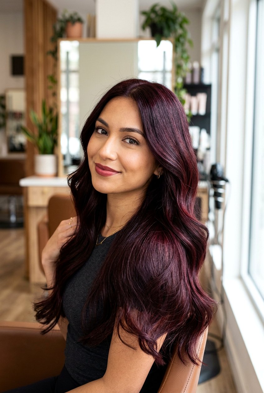 Black Cherry Hair - 20 red hair color ideas for winter - 20 red hair color ideas for winter