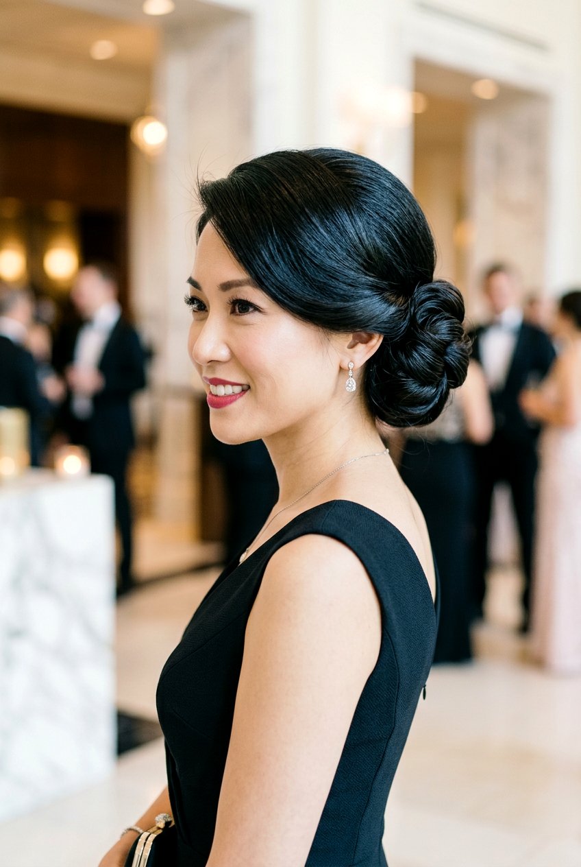 Black Formal Side Bun - 20 formal side bun hairstyles - 20 formal side bun hairstyles