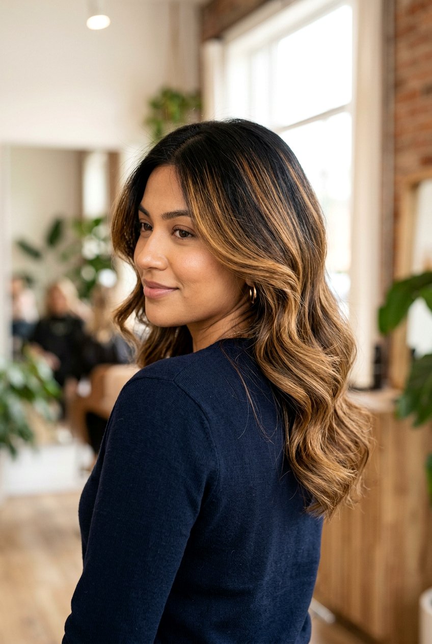 Black Hair Honey Caramel Balayage - 20 black hair with caramel balayage - 20 black hair with caramel balayage