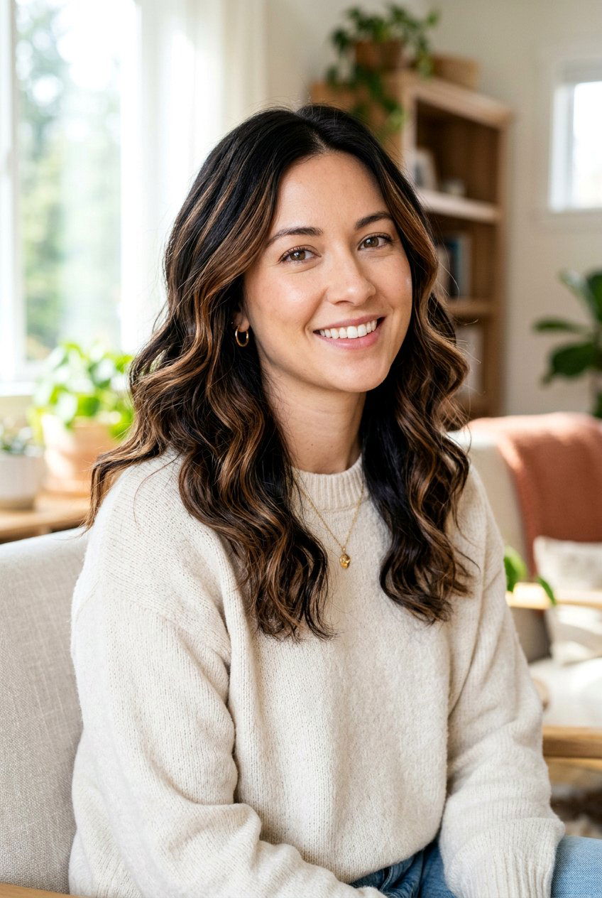 Black Hair With Chestnut Highlights - 20 black hair color ideas - 20 black hair color ideas