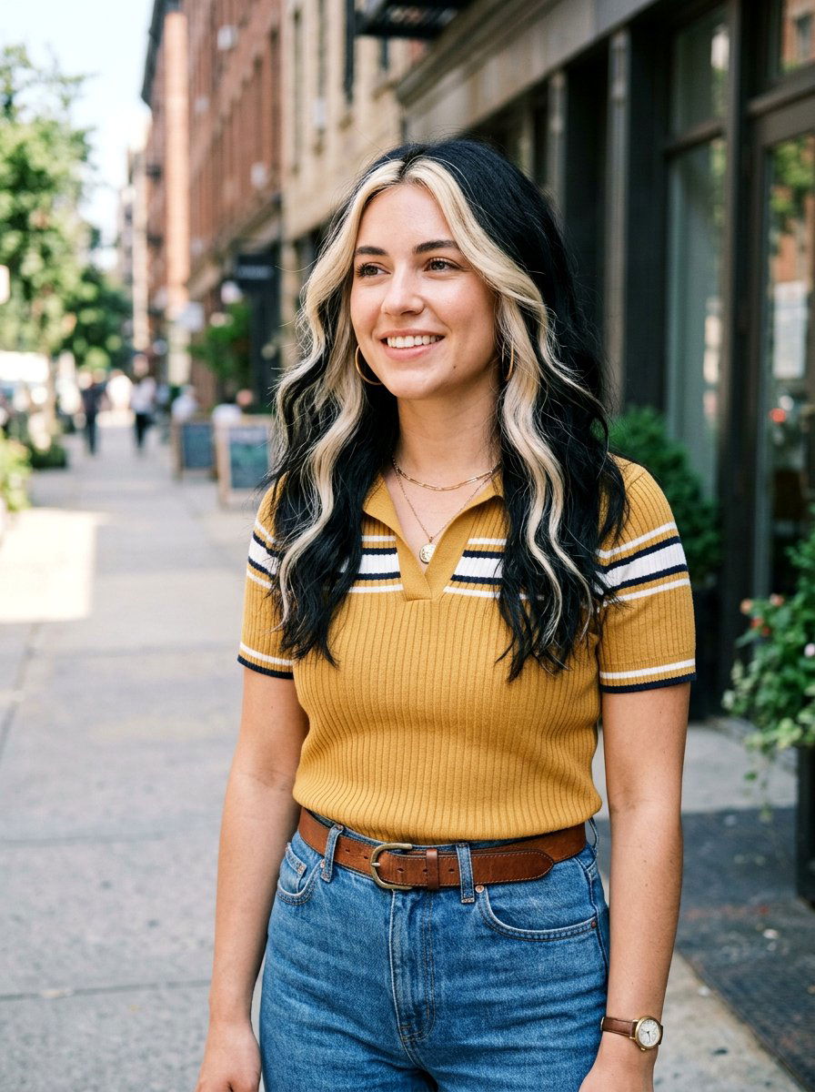 Black Hair With Chunky Highlights - 20 dimensional black hair with highlights - 20 dimensional black hair with highlights