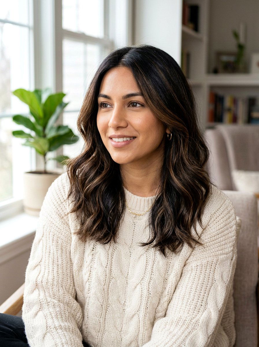 Black Hair With Mocha Highlights - 20 dimensional black hair with highlights - 20 dimensional black hair with highlights