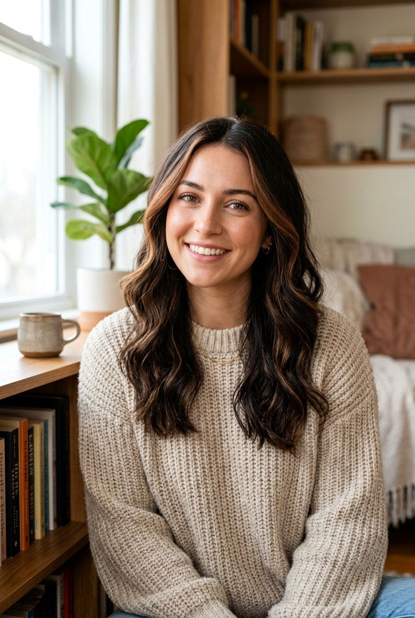 Black Hair With Soft Cinnamon Brown Face Framing Highlights - 20 black hair with soft brown highlights - 20 black hair with soft brown highlights