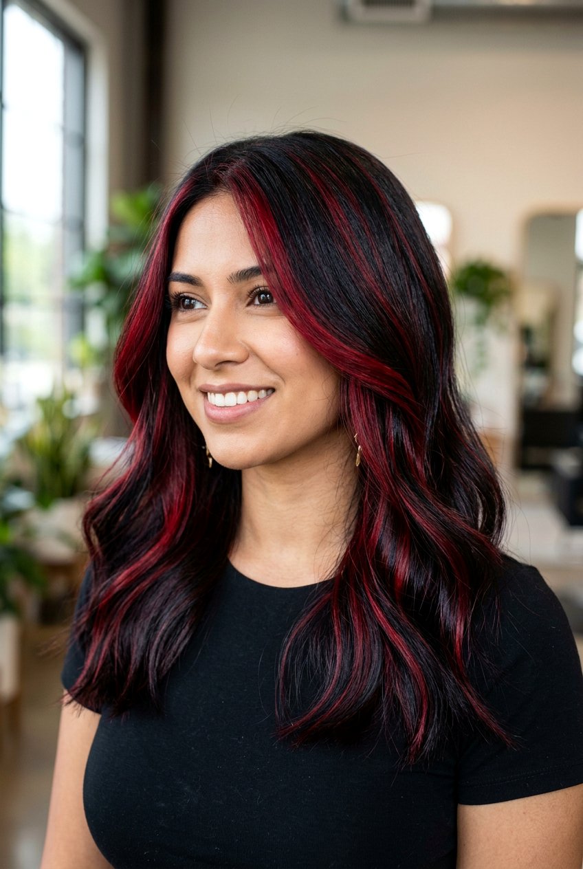 Black brown hair with red highlights - 20 brown hair with red highlights - 20 brown hair with red highlights