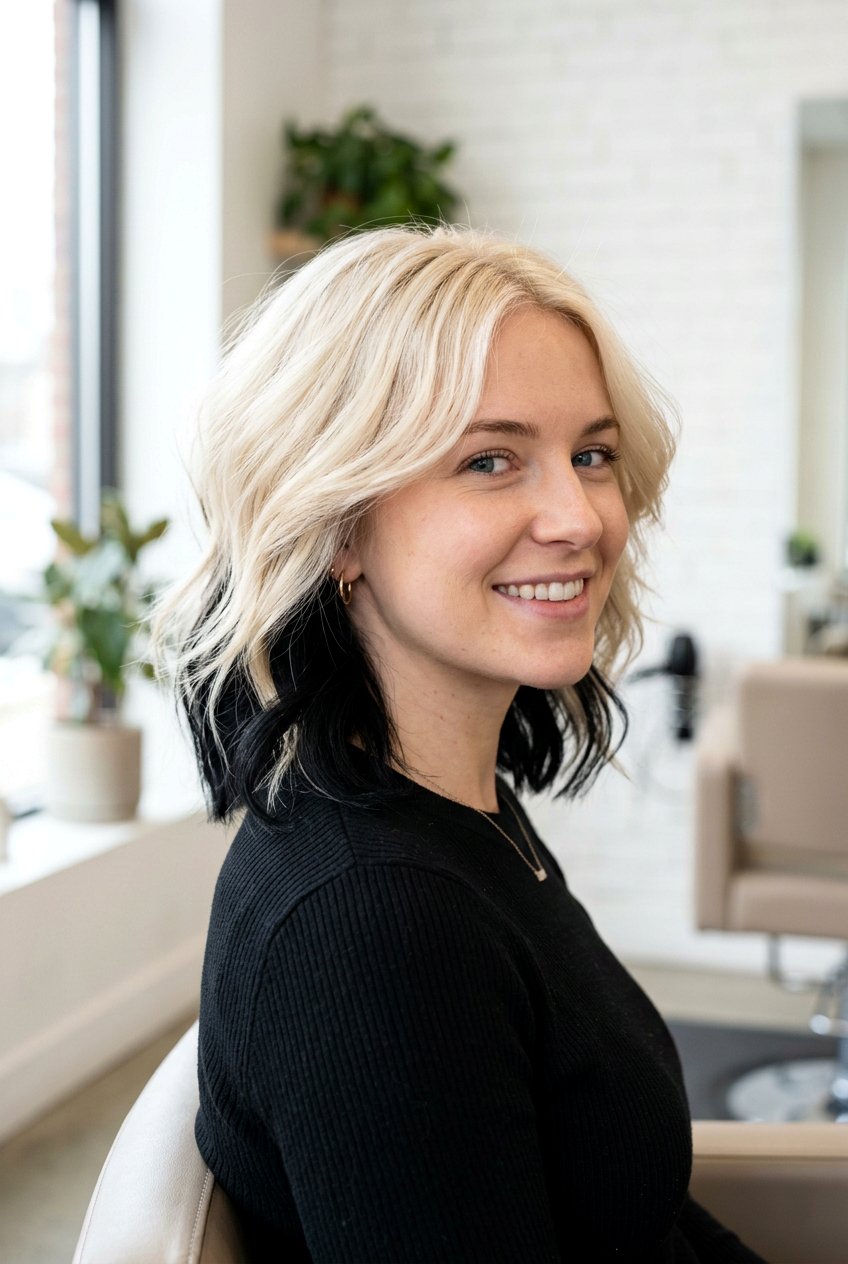 Black under blonde hair - 20 hidden color under hair - 20 hidden color under hair