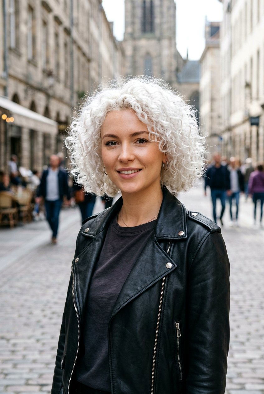 Bleach Blonde Curly Bob - 20 blonde curly bob color ideas - 20 blonde curly bob color ideas