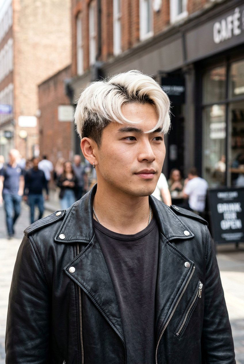 Bleached Blonde Comma Haircut - 20 comma haircut for men - 20 comma haircut for men