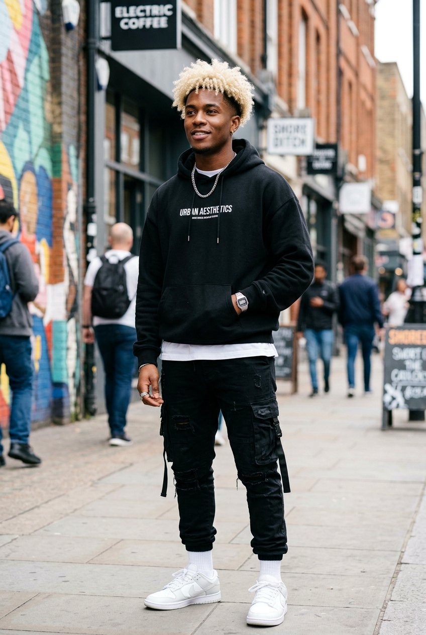 Bleached Curly Top - 20 mens haircut for curly thick hair - 20 men’s haircut for curly thick hair