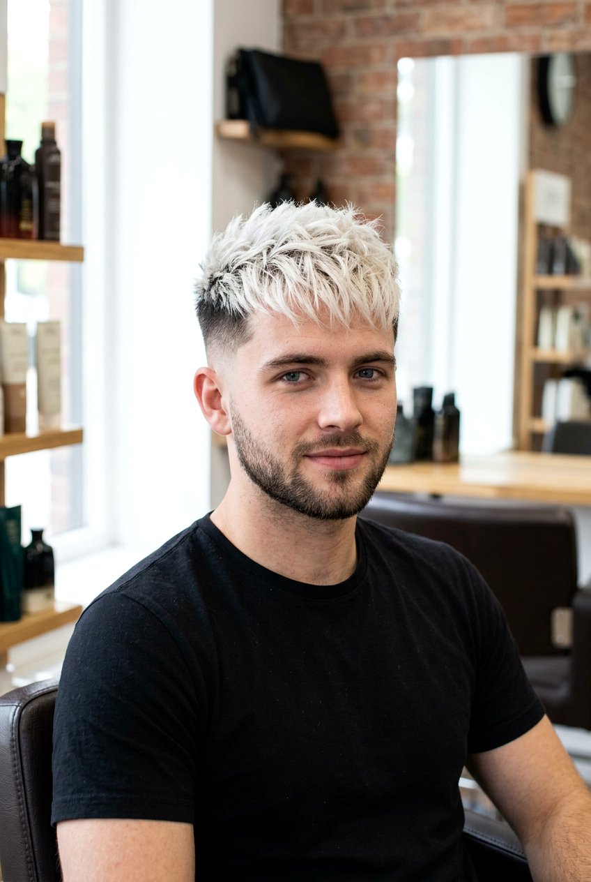 Bleached textured crop - 20 textured crop haircut - 20 textured crop haircut