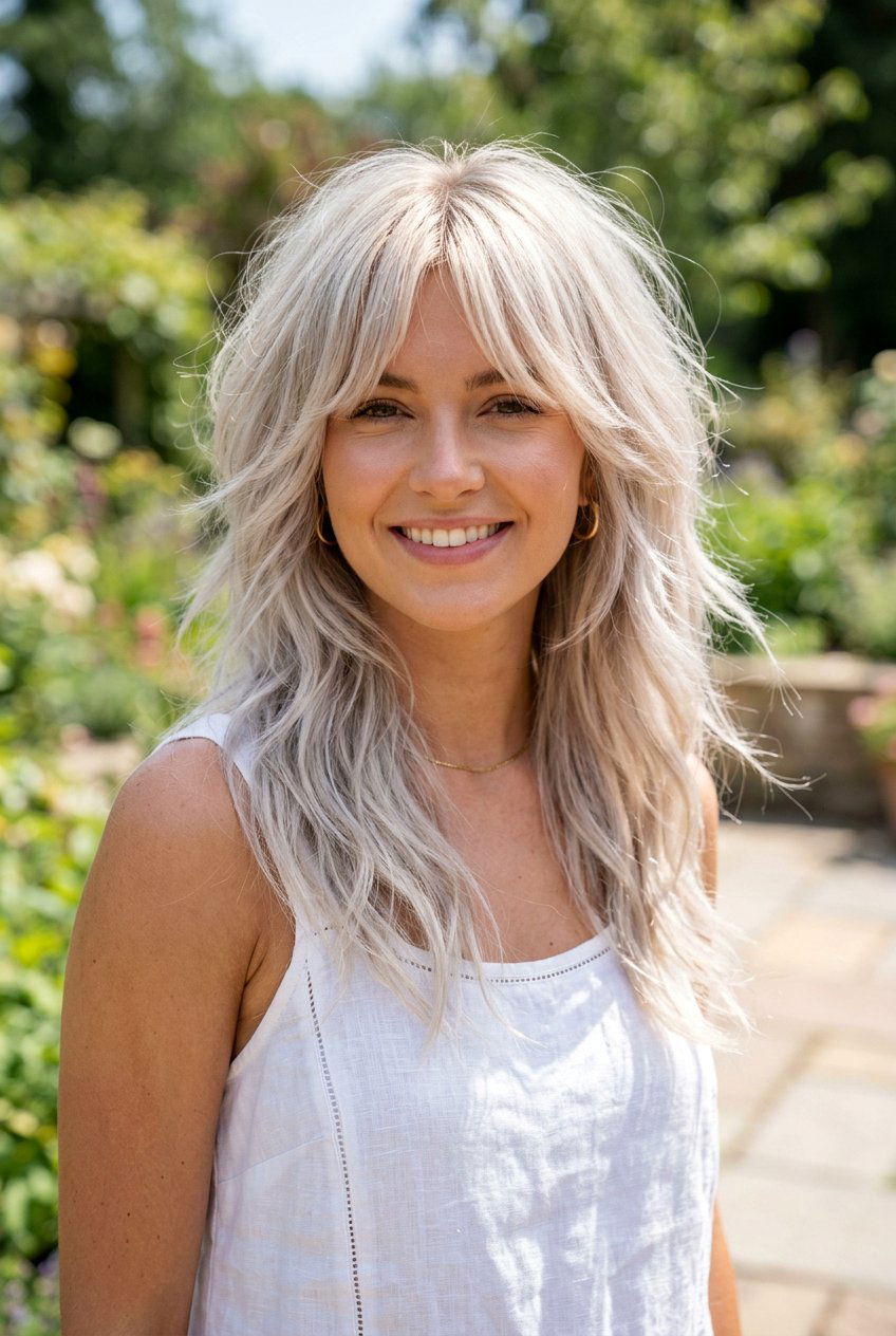 Blonde Airy Wolf Cut With Curtain Bangs - 20 airy wolf cut with curtain bangs - 20 airy wolf cut with curtain bangs