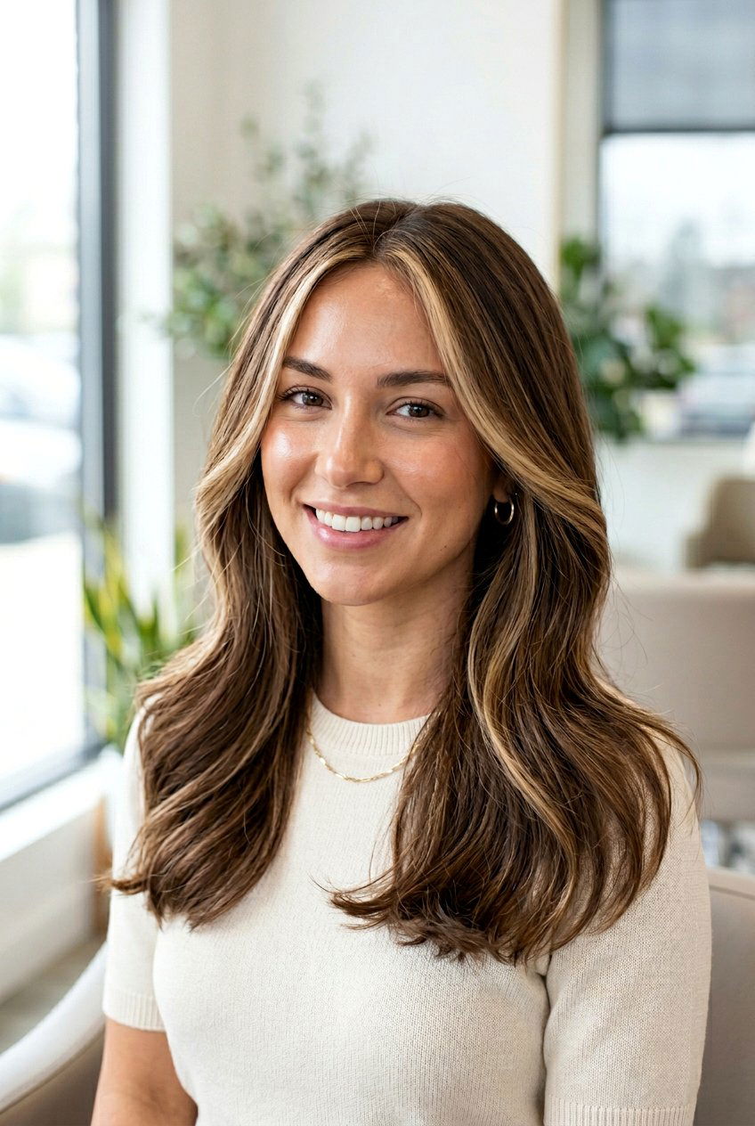 20 Stunning Face Framing Blonde on Dark Brown Hair Ideas