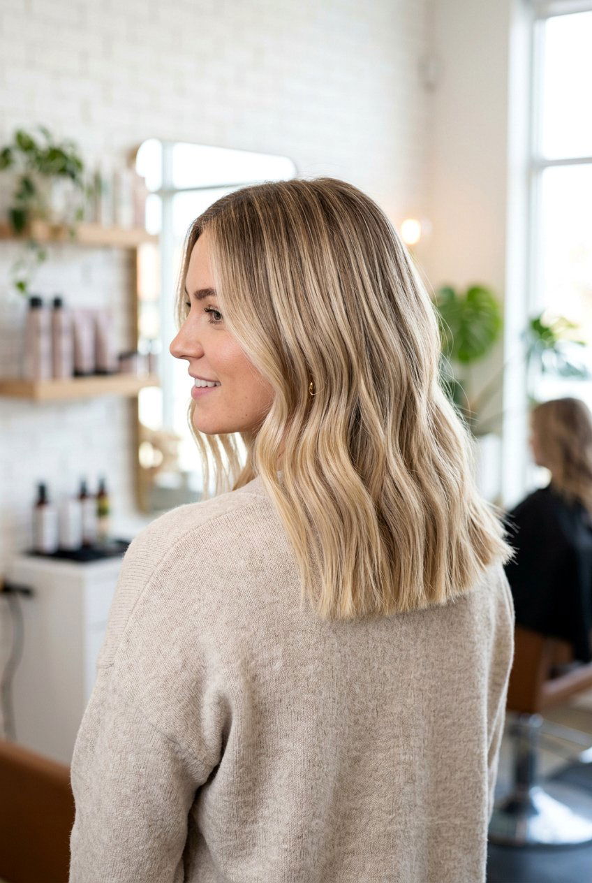 Blonde Balayage Long Blunt Cut - 20 blunt cut long hair - 20 blunt cut long hair