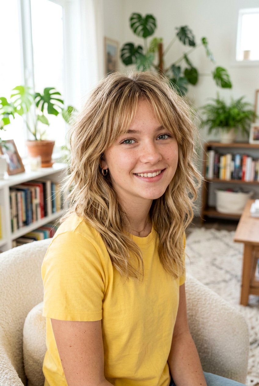 Blonde Balayage Shag - 20 short shag haircut for teenage girls - 20 short shag haircut for teenage girls