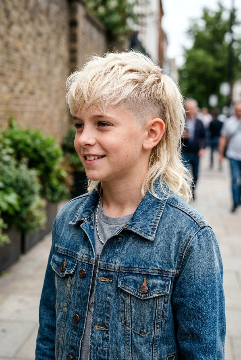 Blonde Burst Fade Mullet - 20 boys haircut with burst fade mullet - 20 boys haircut with burst fade mullet