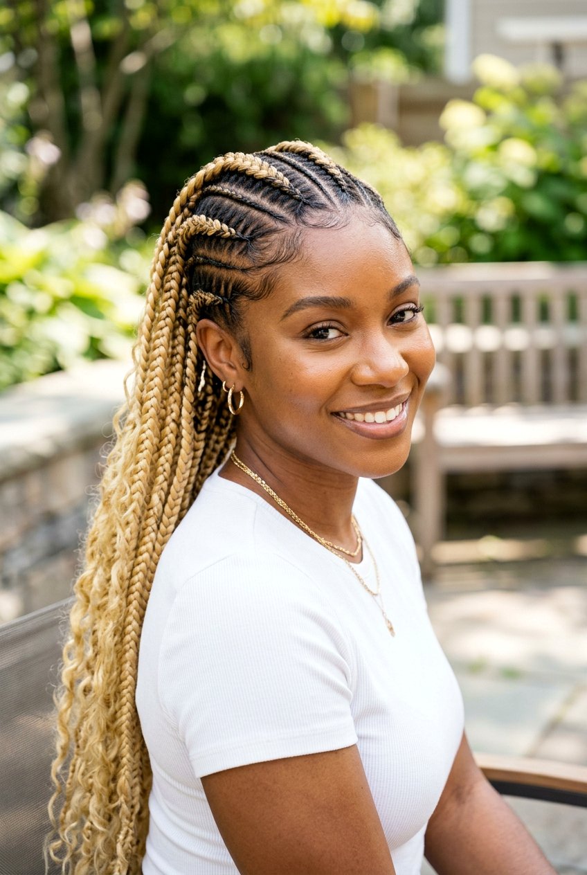 Blonde Feed In Braids - 20 feed in braids hairstyles - 20 feed in braids hairstyles