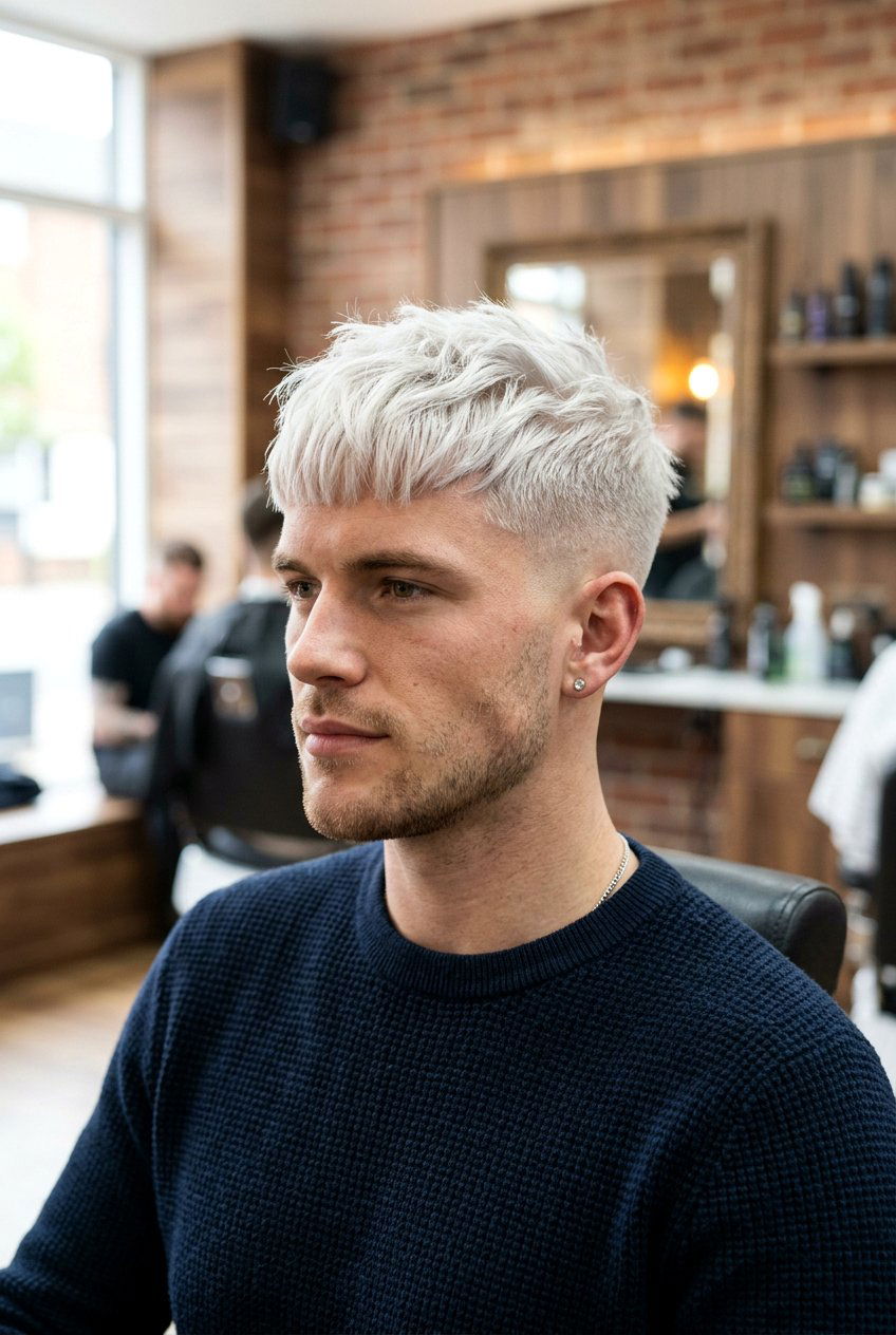 Blonde French Crop - 20 french crop haircut - 20 french crop haircut