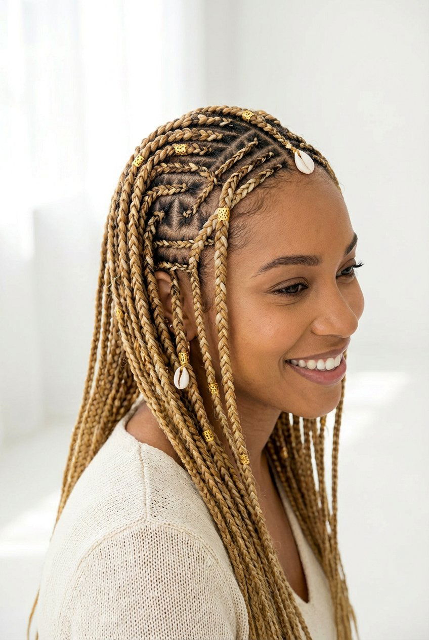 Blonde Fulani Braids - 20 fulani braids hairstyles - 20 fulani braids hairstyles