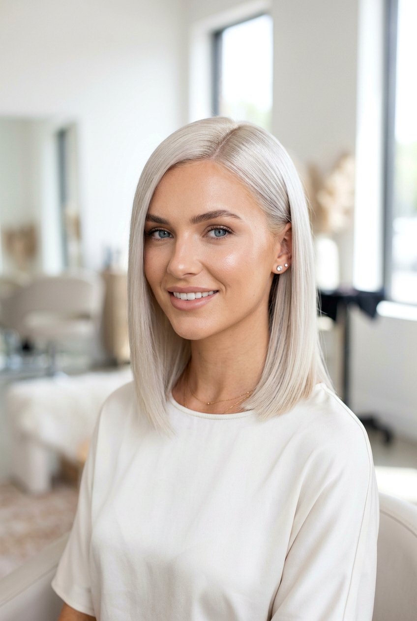 Blonde Glass Hair Look - 20 glass hair haircut - 20 glass hair haircut