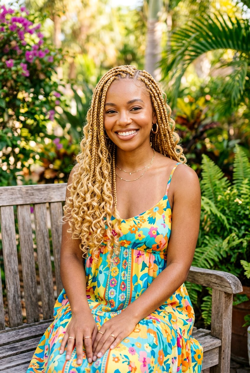 Blonde Goddess Box Braids - 20 goddess box braids hairstyles - 20 goddess box braids hairstyles