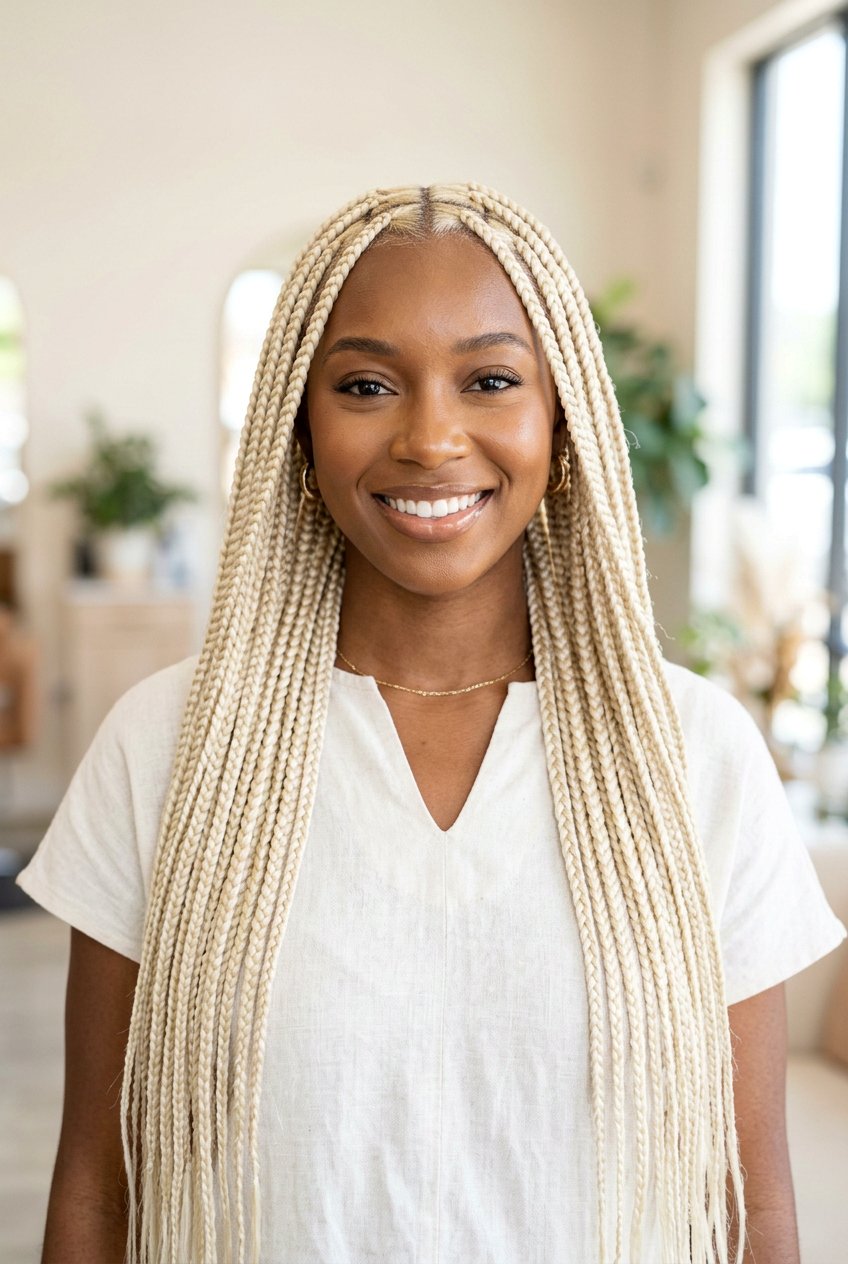 Blonde Knotless Braids - 20 knotless braids hairstyles - 20 knotless braids hairstyles