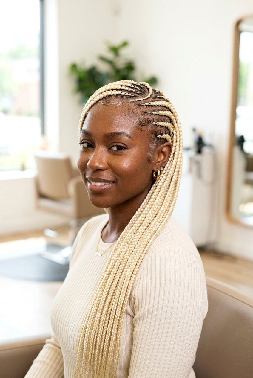 Blonde Lemonade Braids - 20 lemonade braids hairstyles - 20 lemonade braids hairstyles