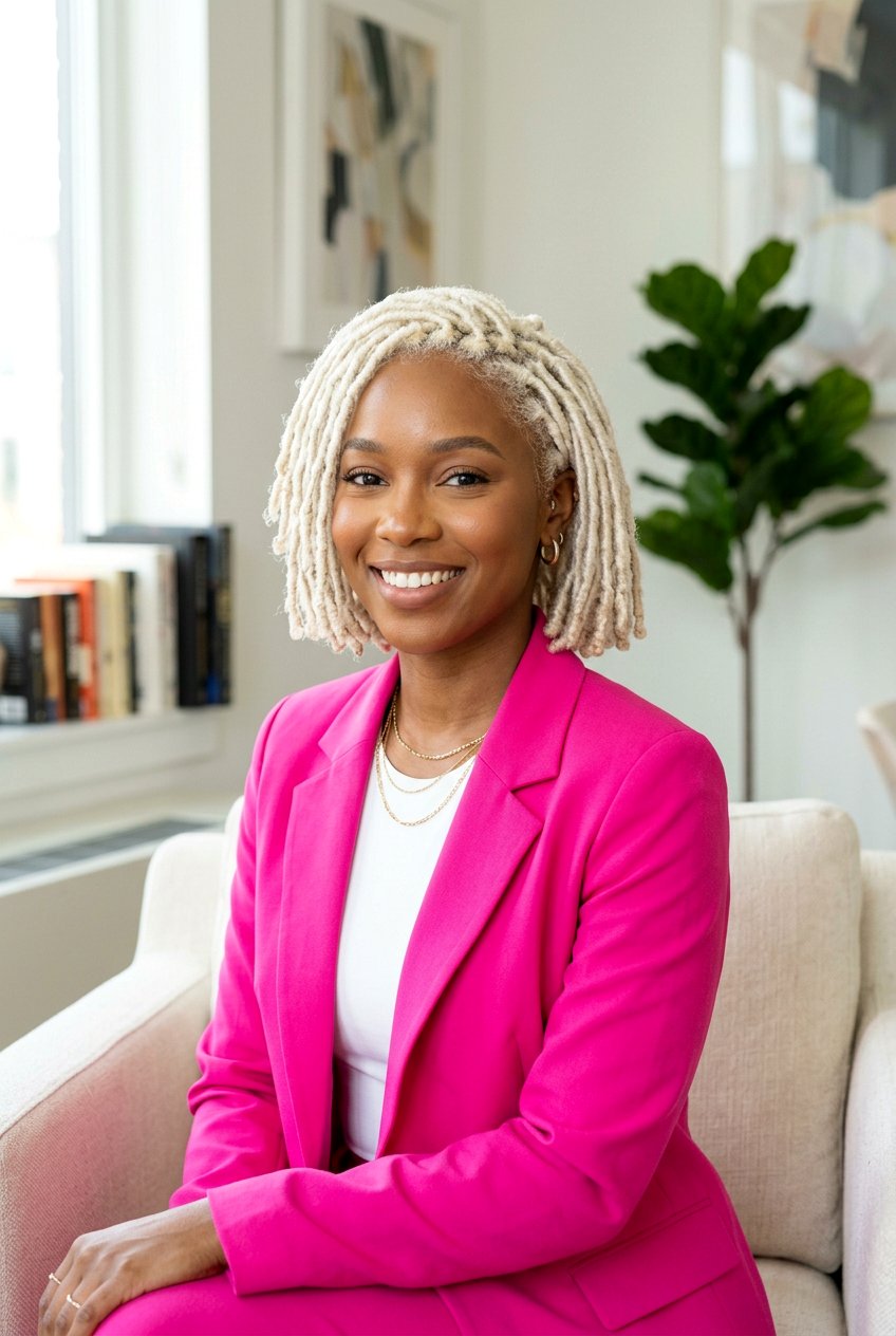 Blonde Loc Bob - 20 loc bob hairstyles for women - 20 loc bob hairstyles for women