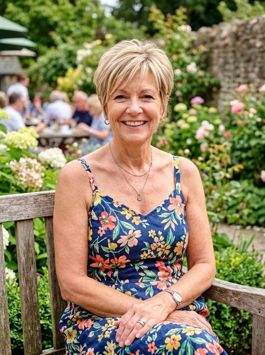 Blonde Pixie - 20 short textured pixie for women over 60 - 20 short textured pixie for women over 60