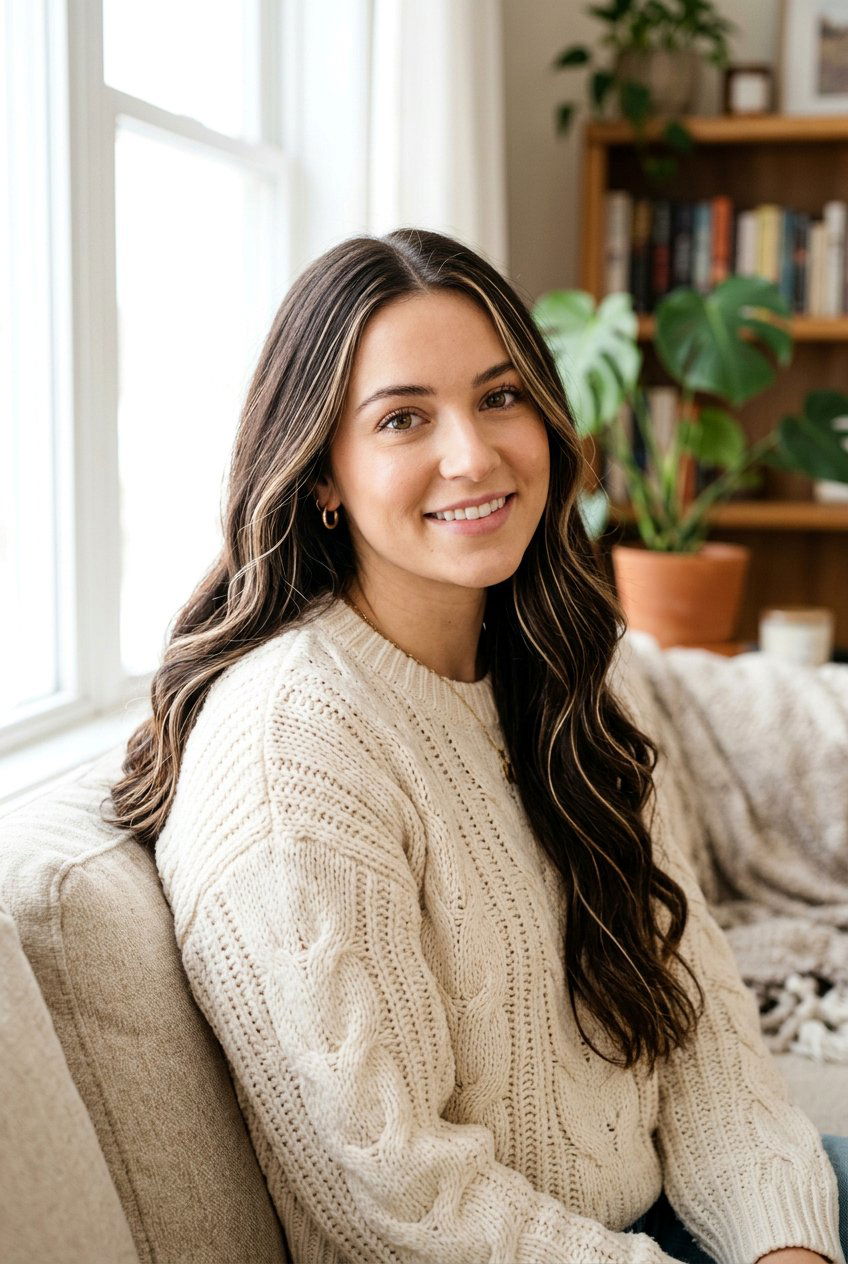 Blonde Ribbons On Brunette Long Hair - 20 natural looking blonde ribbons - 20 natural looking blonde ribbons