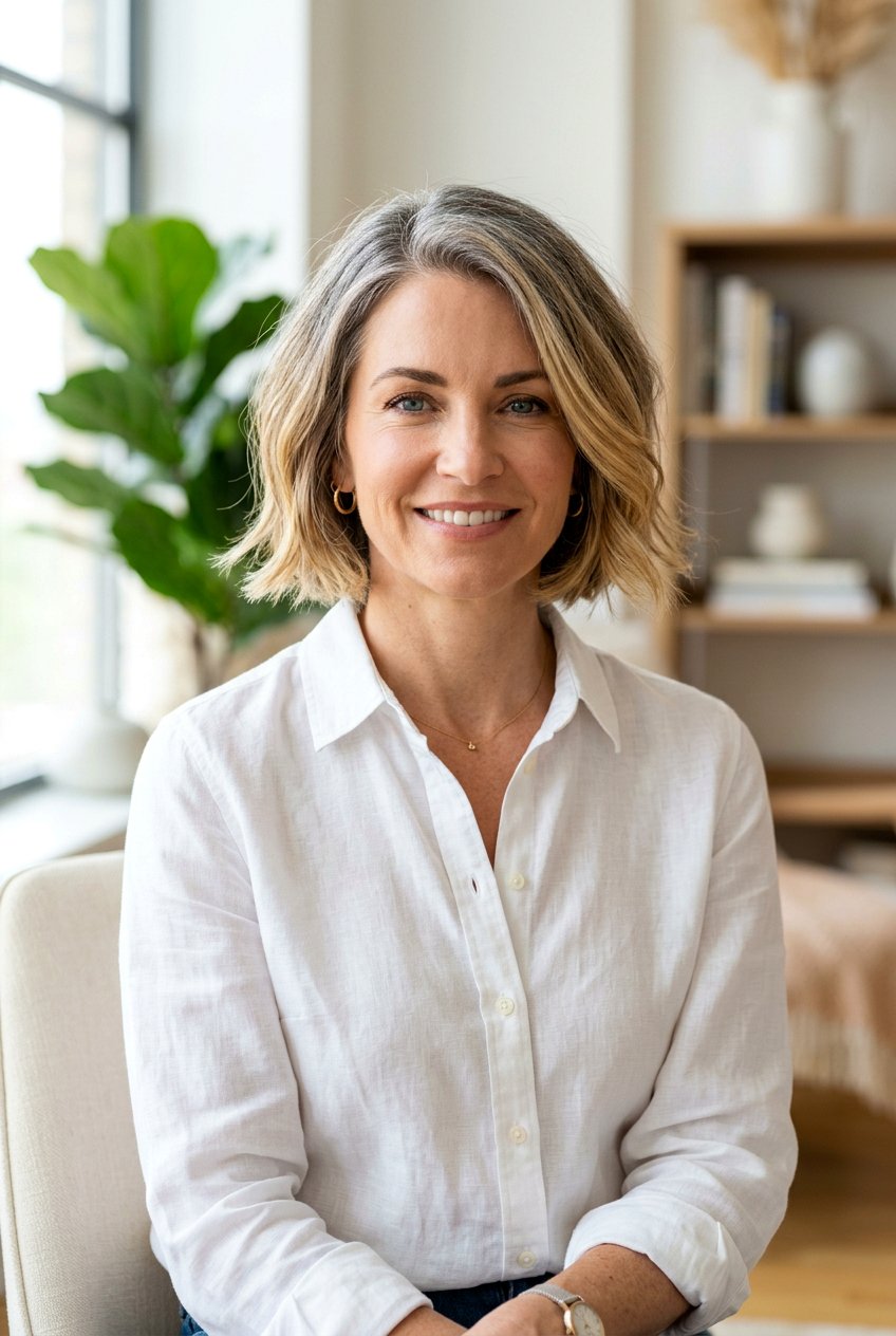 Blonde Root Smudge Bob - 20 blonde root smudge for mature hair - 20 blonde root smudge for mature hair