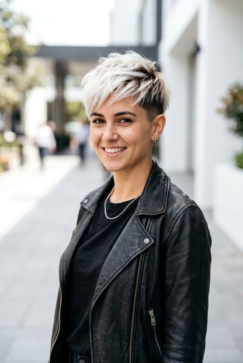 Blonde Root Smudge Undercut Pixie - 20 blonde root smudge for mature hair - 20 blonde root smudge for mature hair