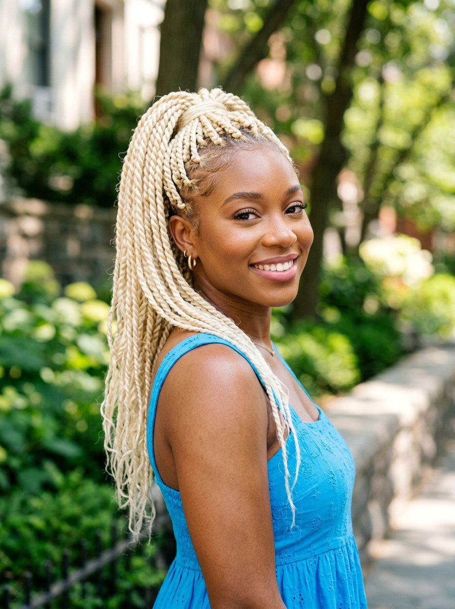 Blonde Senegalese Twist Ponytail - 20 senegalese twists ponytail - 20 senegalese twists ponytail