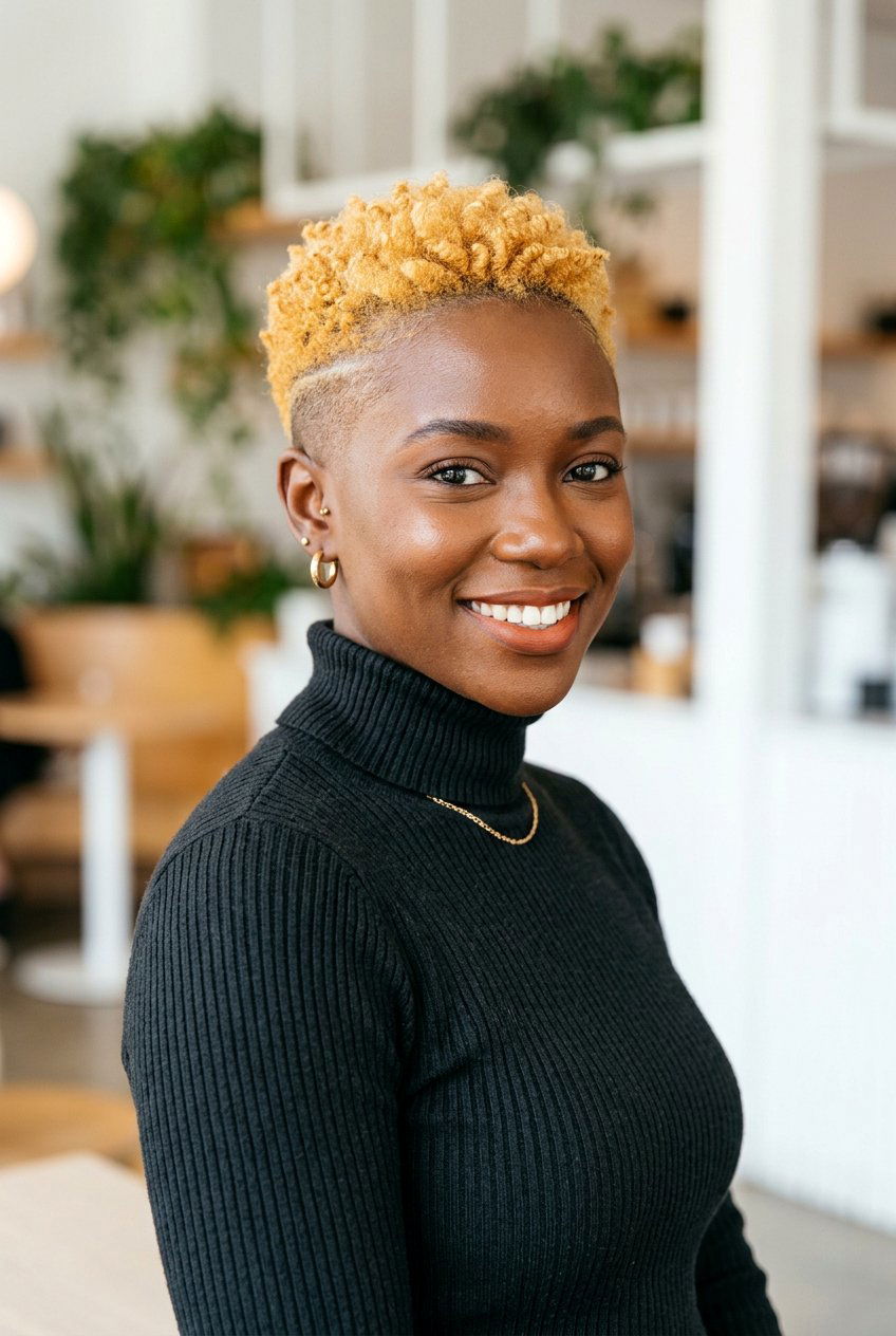 Blonde Short Pixie - 20 black women short haircut ideas - 20 black women short haircut ideas