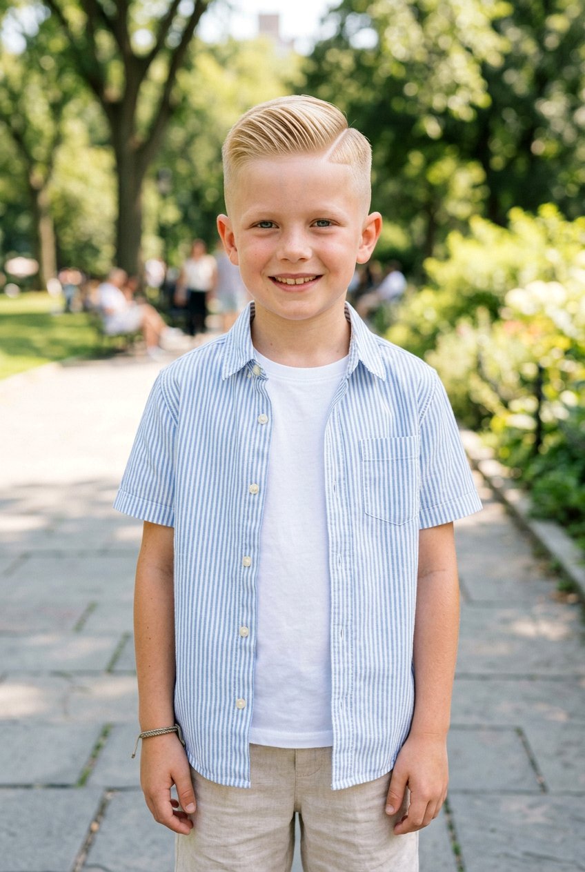 Blonde Slick Side Part - 20 boys haircut with slick side part - 20 boys haircut with slick side part